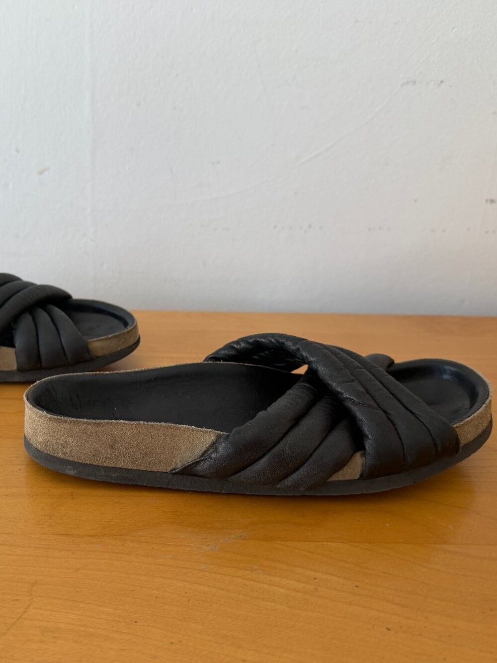 Isabel Marant Black Holden Leather Sandals.  Size US 7.5 - Picture 4 of 6